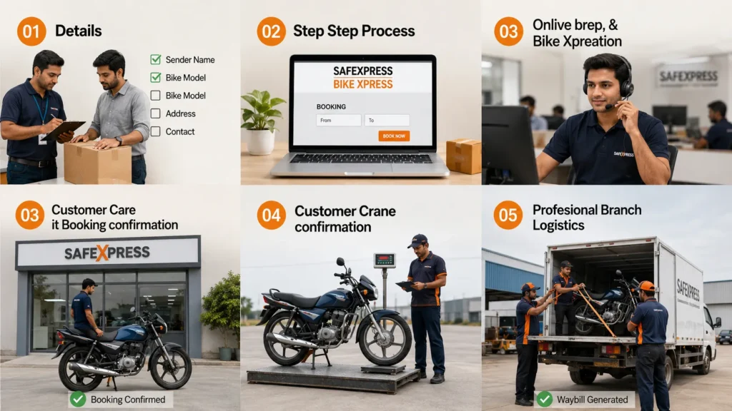 Bike Xpress by Safexpress – Ultimate 2026 Guide 2 How to Book Bike Xpress (Step-by-Step)